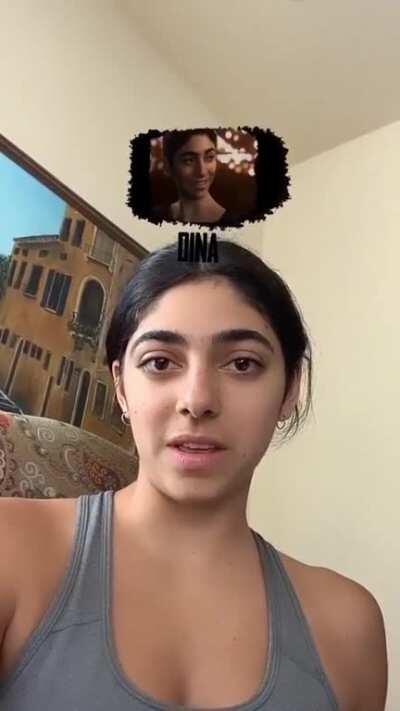 Dina model being cute