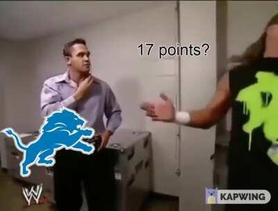 Lions fans meme so hard. Thank you for this... and the W.