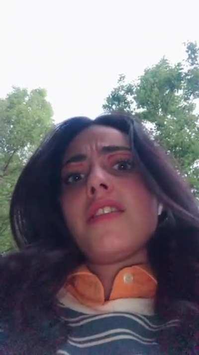 Woman saved by her camera from likely being assaulted or worse.