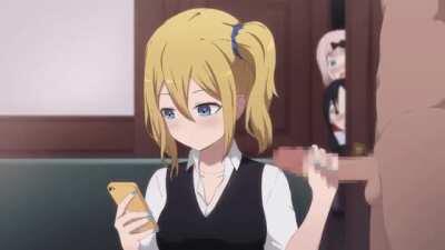 Ai Hayasaka handjob while on social media