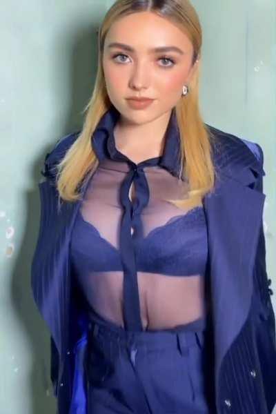 Peyton transparent blue suit