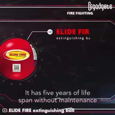 A ball that can extinguish fire