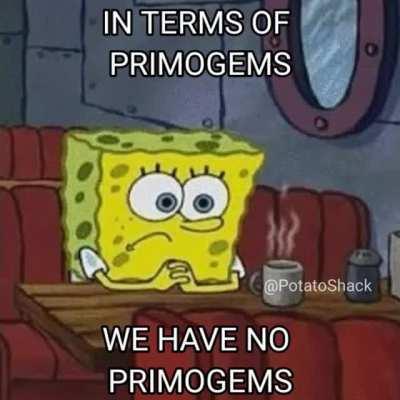 Most F2P players when a new character banner drops