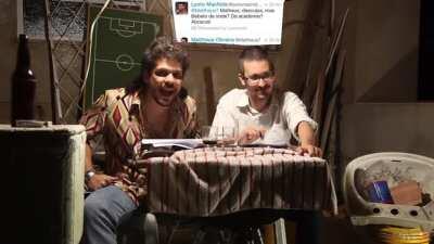 O Mattheus não só entrou em campo, como também fez gol. Eu sou obrigado a trazer o vídeo.