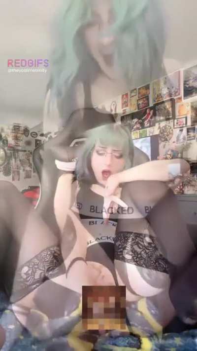 my OnlyFans is $3 right now! cum join if you wanna see more of my gothic mommy milkers 🙈💦