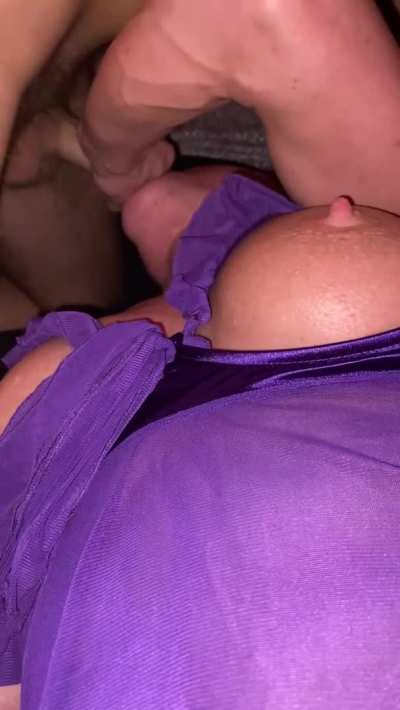 Oh you've had a hard day in class, take it out on mom's throat!