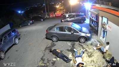 Very intense gang battle in I think Puerto Rico