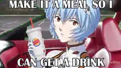 Rei Ayanami Goes To Burger King