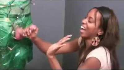 Pretty rare - sexy black mistress doing a blocked ruined orgasm..wish there are more!