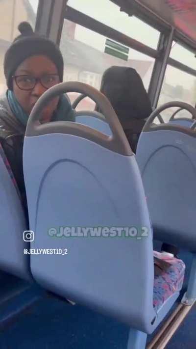 Muslim man harasses a woman in the bus so that she stops eating, because it's Ramadan and he's fasting