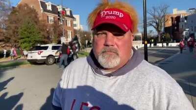 Trump supporter is asked about the killing George Floyd during the 