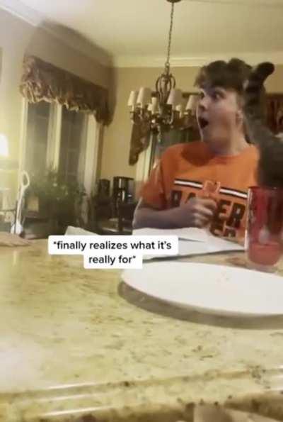 She was trying to tell his brother he was going to be an uncle but he thought the clothes were for his cat