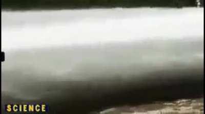 Discharge of water 22 thousand liters per second...