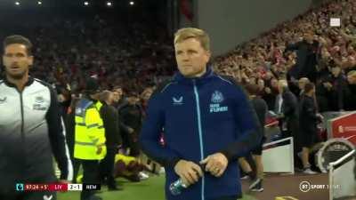 Matip celebrating Carvalho's winner in extremely Matip fashion.