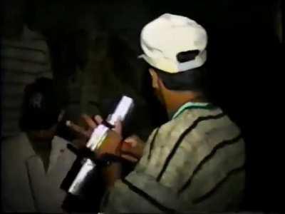 Dominican Republic in the 1990s. Tipico music in rural Jarabacoa 1992.