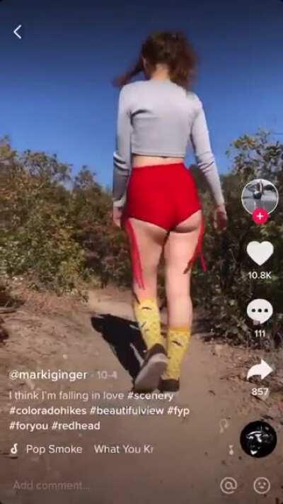 This is what 90% of her vids consist of