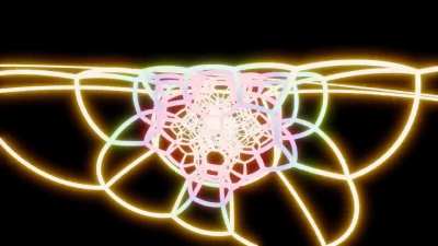 2,304 edges rotating through 4D Space