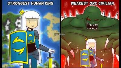 Strongest Human King Vs Weakest Orc Civilian [OC]