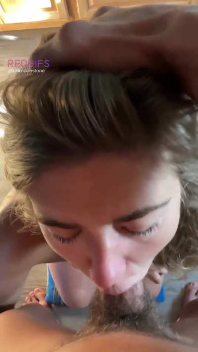 wife up the chick who spits on your cock