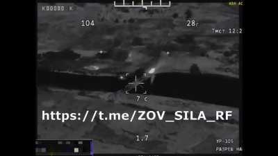 ru pov. Guided missiles sent on Ukrainian ingulets rived crossing