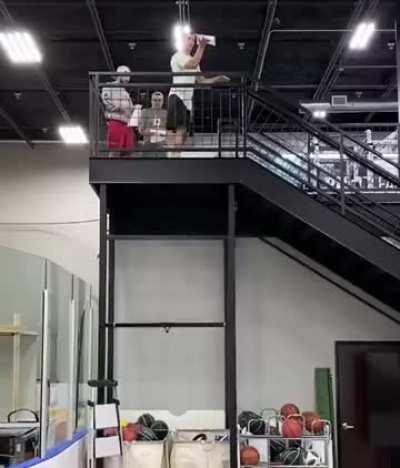 Her: I bet he's out cheating!... Me and the boys: