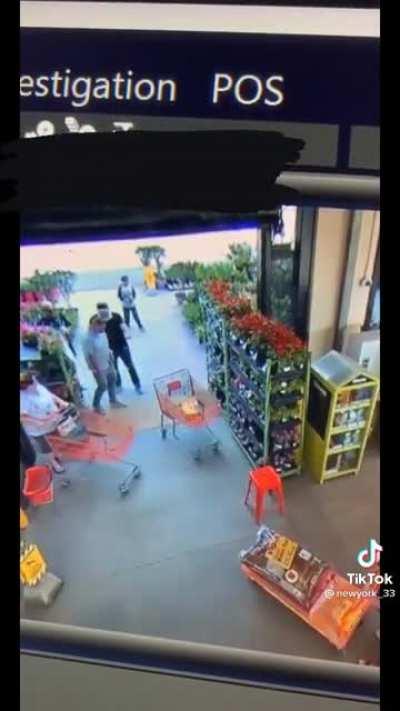 Loss prevention stops a thief dead in his tracks