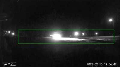 Recorded crashing car in front of my house last night.