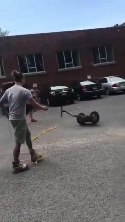 The horse is out of control