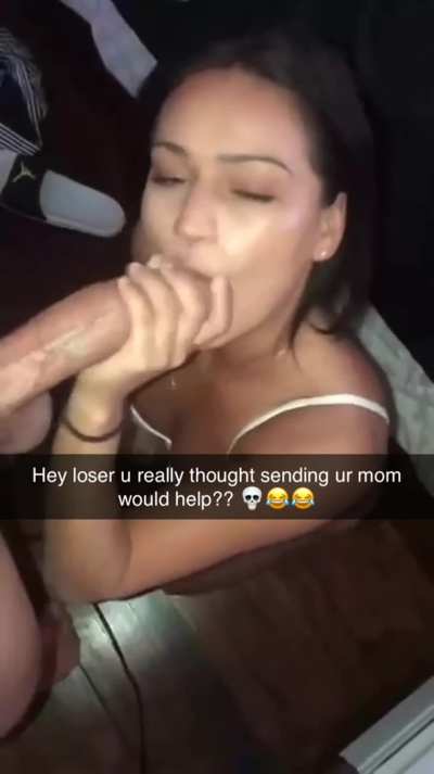 Once you mommy can deep throat my hog I’ll think about taking it easy on you at school