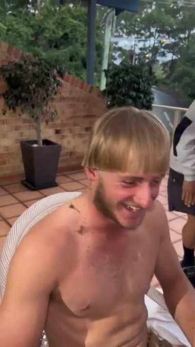 Just like when dad cut your hair.