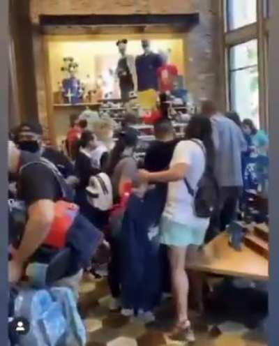 Social distancing at Downtown Disney