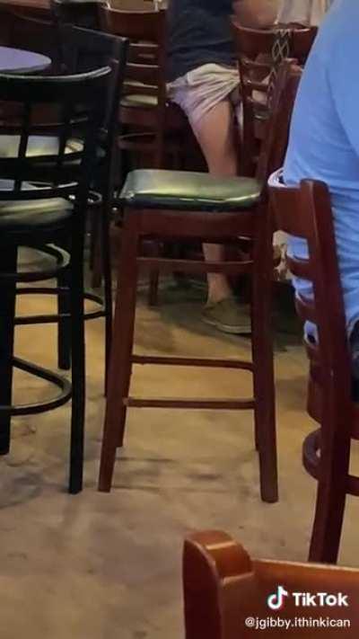 I guess they got tired of waiting for their appetizers and she got hungry for something else.