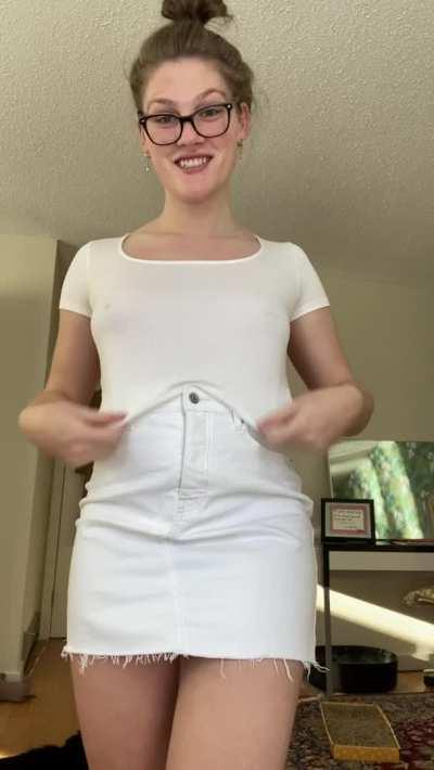 Under my shirt and under my skirt 🙃