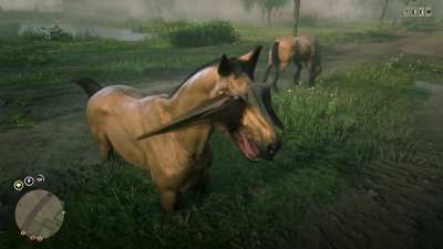 Freaky ahh horse in Saint Denis
