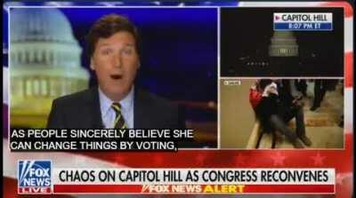 Yeah, I'm quite sure Tucker Carlson is talking about the 