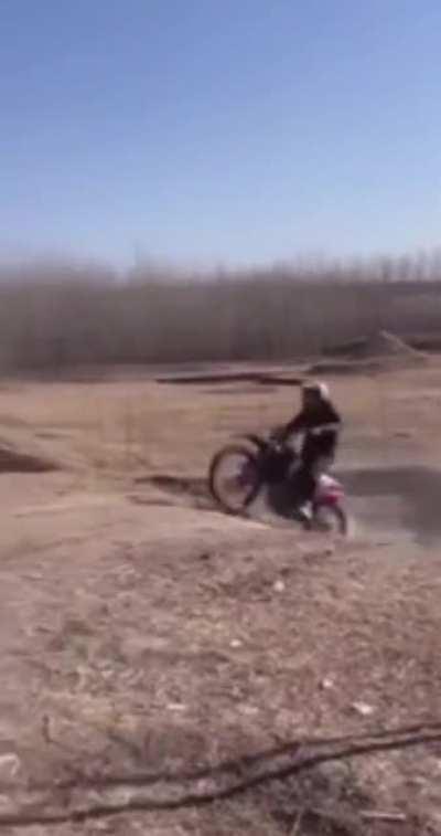 To do a motorcycle stunt