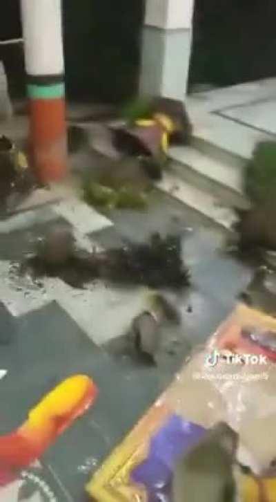 Country is going to default soon but lets just demolish another minority place of worship