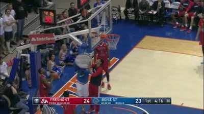 When the basketball gets stuck