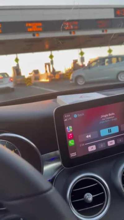 At the SF Bay Bridge earlier this evening.