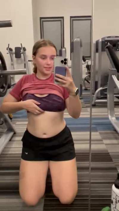 Showing off for my gym friends