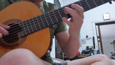 [oc] I played an acoustic guitar cover of Re:Zero's beautiful ed 