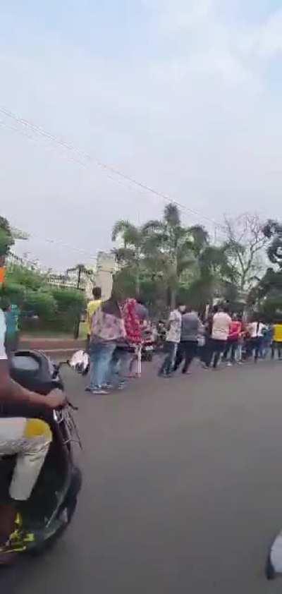 Situation at Vaccination centre. Location - Pandit Deen Dayal Upadhyay auditorium