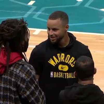 Cole and Stephen Curry!