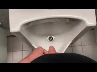 Urinal piss & play at work