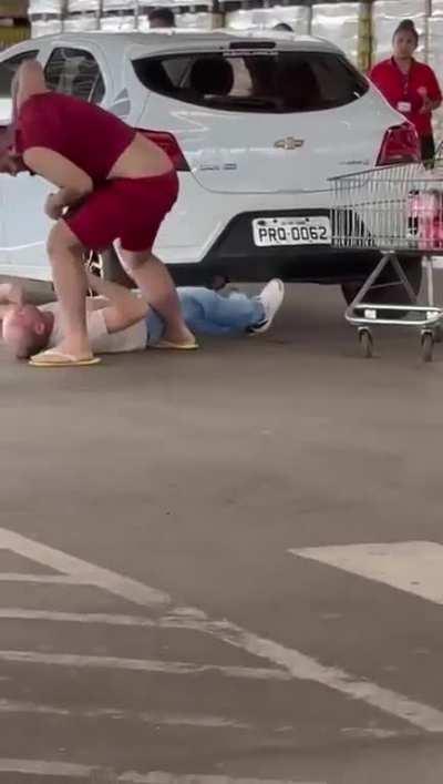 Scramble at local grocery store