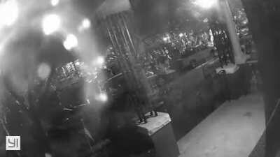 Rioters destroying personal property in Fan on Hanover Ave