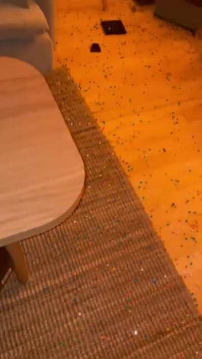 Halfway through the set and disaster strikes