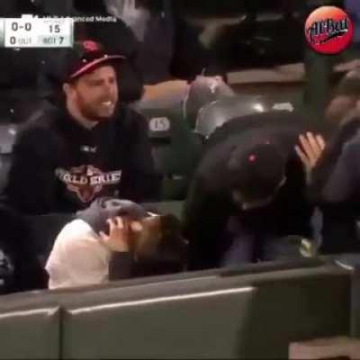 When you grab a ball that is still in play.