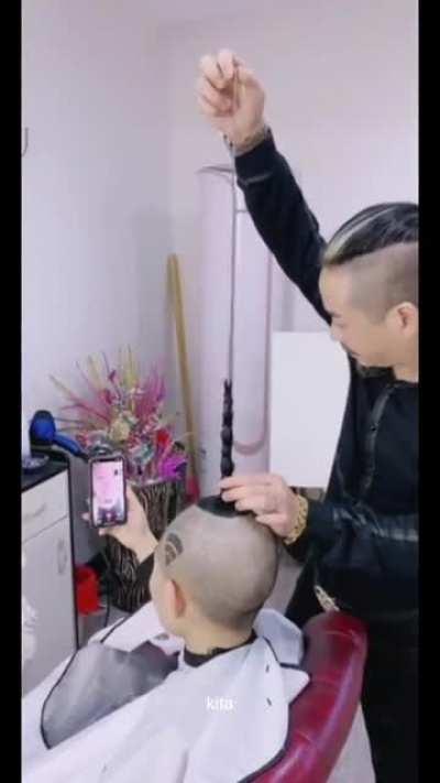 Chinese barbers are something else.