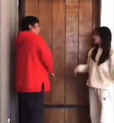 Can't scare him or can she?